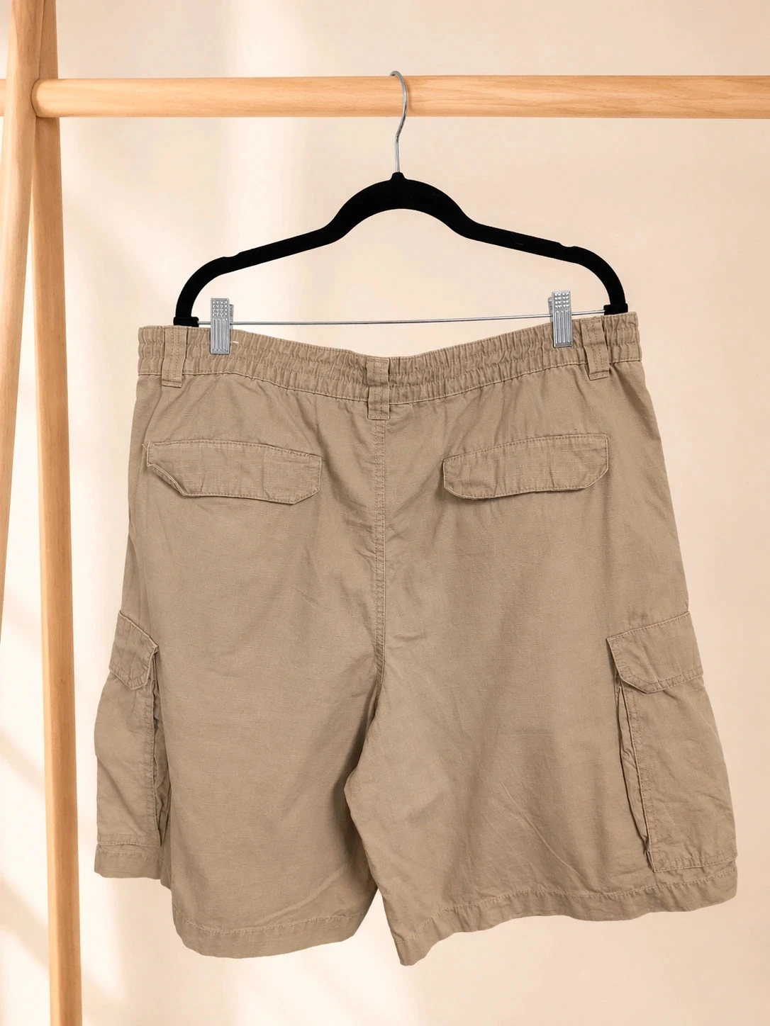 Short cargo hombre Outdoor Life beige L/G  environ taille FR 46 – photo 2